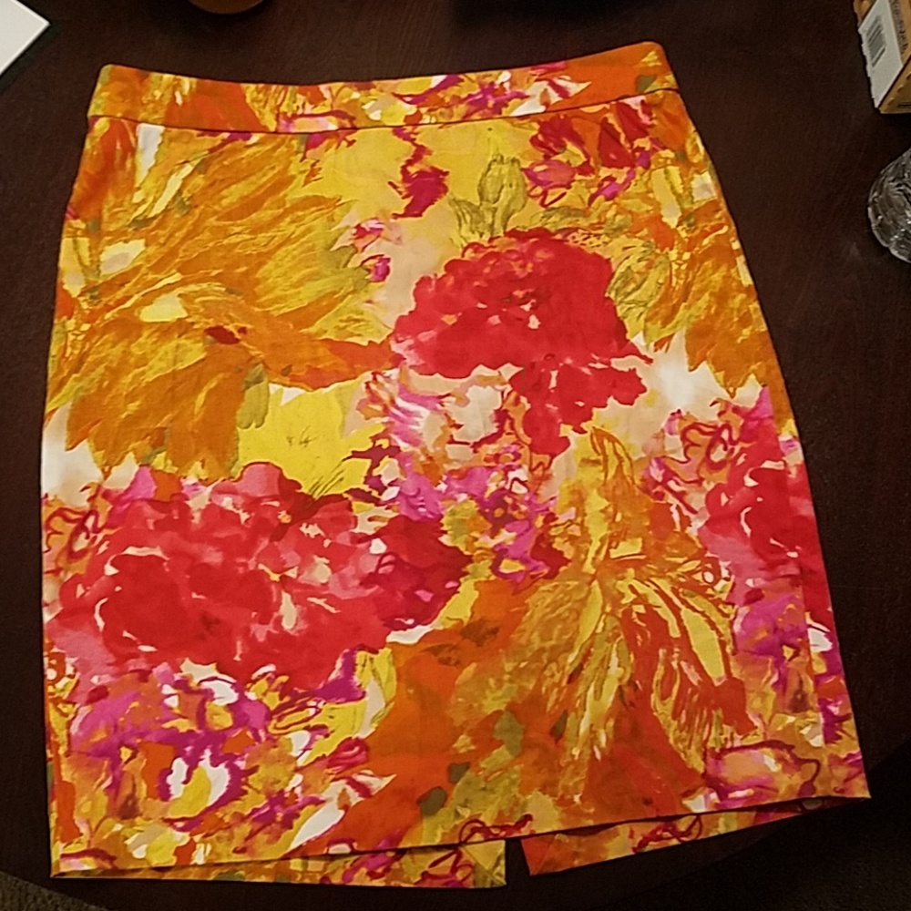 JCrew Floral Pencil Skirt